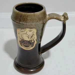 Grey Fox Pottery Stein 2013 Michigan Renaissance Festival Limited Edition